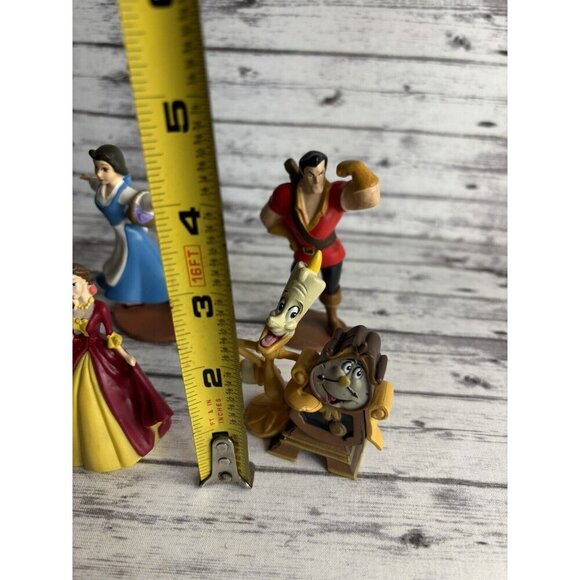 Disney Beauty And The Beast PVC Plastic Figurines Cake Toppers Toy Lot Of 6 - Picture 8 of 11